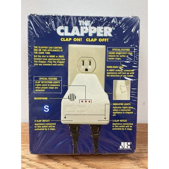 Vintage 1998 The Clapper - Sound Activated On/Off Switch, NEW Factory Sealed - Picture 4 of 5
